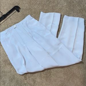 Ralph Lauren Blue and White Striped Dress Pants
